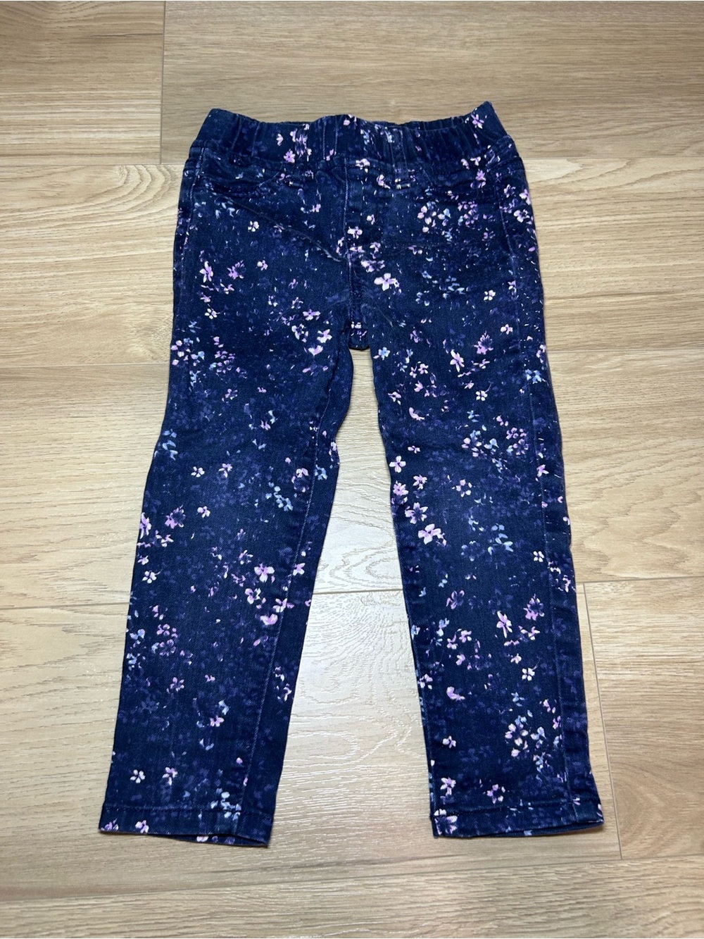 Joe Fresh Navy Leggings with Pink Floral Print